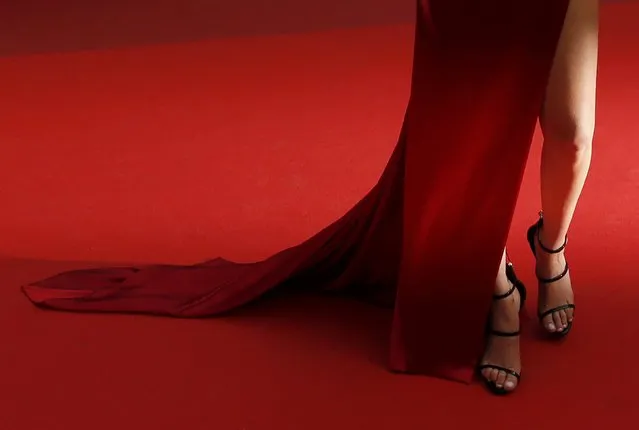 Model Bella Hadid poses on the red carpet as she arrives for the screening of the film “La fille inconnue” (The Unknown Girl) in competition at the 69th Cannes Film Festival in Cannes, France, May 18, 2016. (Photo by Yves Herman/Reuters)