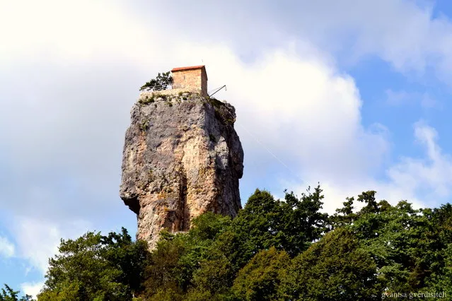 Katskhi Pillar In Georgia