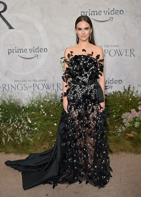 American actress Ema Horvath attends “The Lord Of The Rings: The Rings Of Power” World Premiere at Leicester Square on August 30, 2022 in London, England. (Photo by Karwai Tang/WireImage)