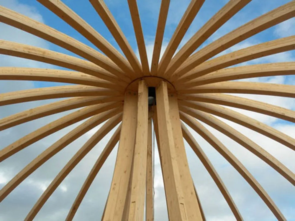 Wooden Dome Design by Patrick Marsilli