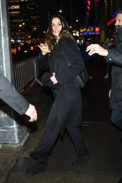 Cuban-Spanish actress Ana de Armas is pictured heading out in New York City on January 3, 2023. The 34 year old Blonde star looked fashionable in an all black outfit. (Photo by The Image Direct)
