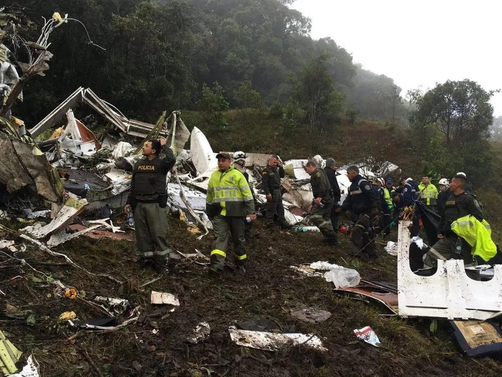 Plane Carrying Brazil's Chapecoense Soccer Team Crashes in Colombia