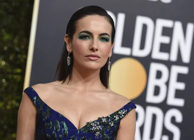 Camilla Belle arrives at the 76th annual Golden Globe Awards at the Beverly Hilton Hotel on Sunday, January 6, 2019, in Beverly Hills, Calif. (Photo by Jordan Strauss/Invision/AP Photo)