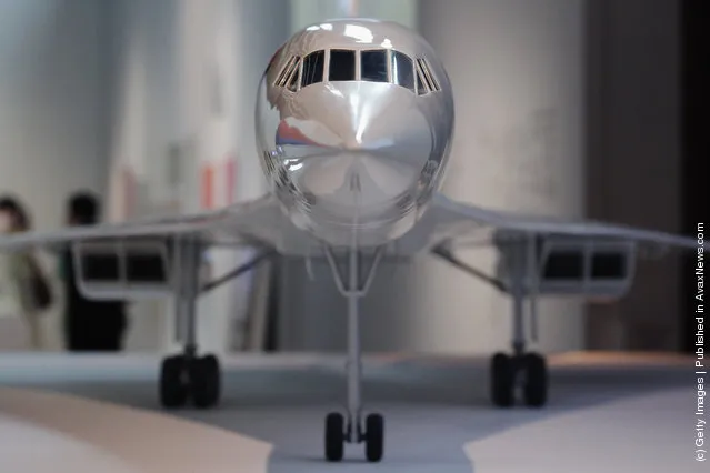 A scale model of Concorde stands on display at the Victoria and Albert museums' new major exhibition, 'British Design 1948-2012: Innovation In The Modern Age'