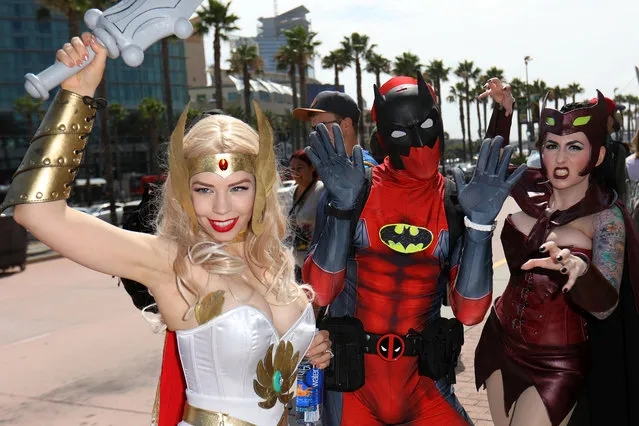 Cosplayers at 2017 Comic-Con International on July 20, 2017 in San Diego, California. (Photo by Mike Blake/Reuters)