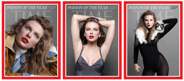 Singer/songwriter Taylor Swift appears on the cover of Time Magazine's 2023 “Person of the Year” edition, in an image released in New York City, U.S. December 6, 2023. (Photo by Inez and Vinoodh for TIME/Handout via Reuters)