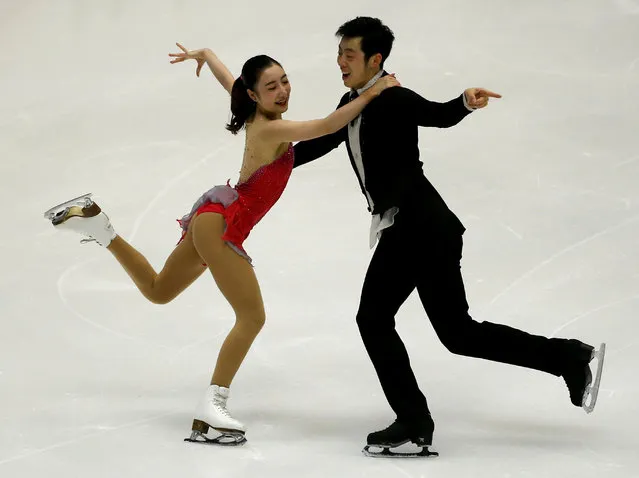 Figure Skating, ISU Grand Prix of Figure Skating NHK Trophy 2016/2017, Pairs Short Program, Sapporo, Japan on November 25, 2016. Xuehan Wang and Lei Wang of China compete. (Photo by Issei Kato/Reuters)