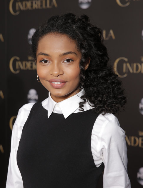 Yara Shahidi attends the World Premiere Of "Cinderella" on Sunday, March 1, 2015, in Los Angeles. (Photo by Todd Williamson/Invision/AP)
