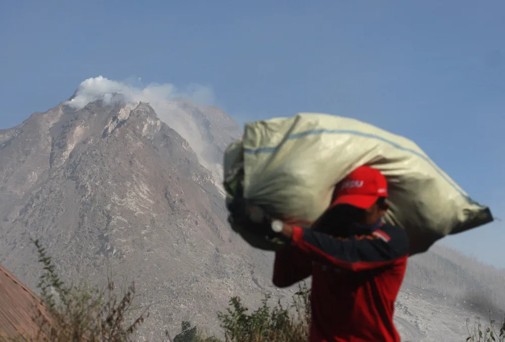 Volcano Erupts in Western Indonesia