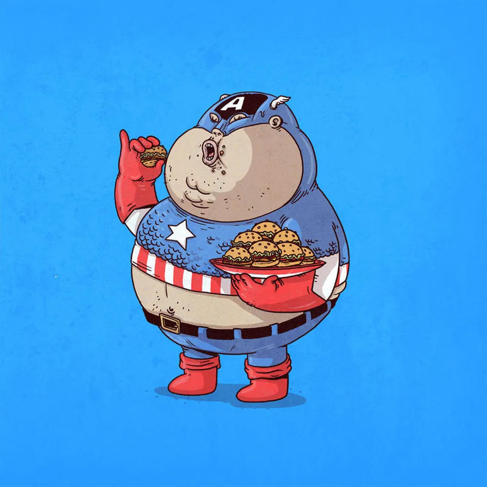Fat Pop Culture Characters by Alex Solis