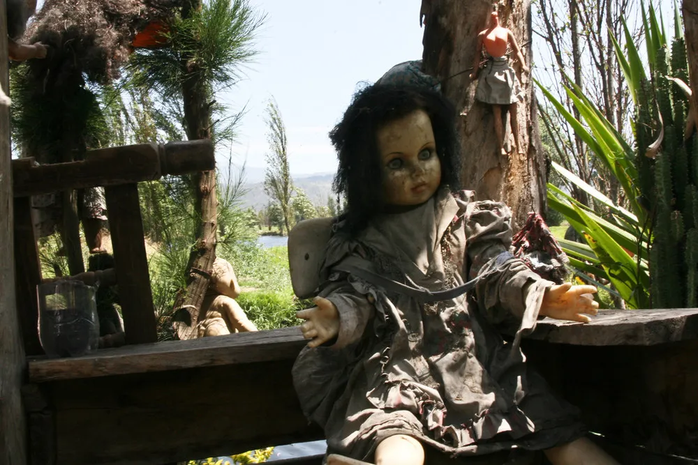 Creepy Island of Dolls on Teshuilo Lake in Mexico