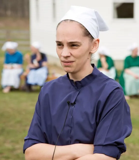 Lovina Miller responds to questions during an interview in Bergholz, Ohio on Tuesday, April 9, 2013. Miller was sentenced to prison for her part in the hair and beard cutting scandal against other Amish members. (Photo by Scott R. Galvin/AP Photo)