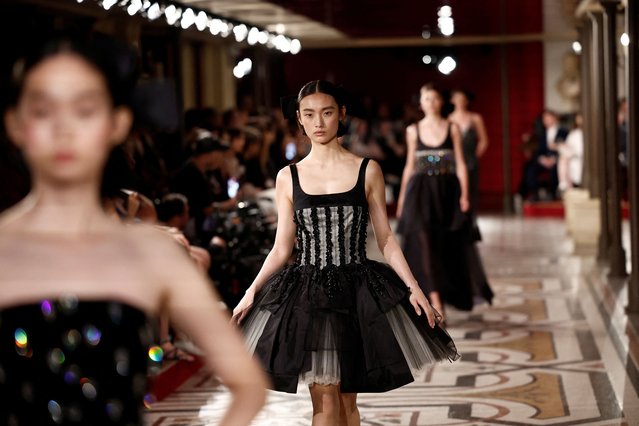 Models present creations by the creative studio of fashion house Chanel as part of their Haute Couture Fall/Winter 2024-2025 collection show in Paris, France, on June 25, 2024. (Photo by Benoit Tessier/Reuters)