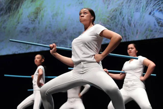 Dancers from the Tareikura Academy dance on stage during The Power Of Inclusion Summit 2019 at Aotea Centre on October 03, 2019 in Auckland, New Zealand. The Power of Inclusion is a global summit where international and local voices share their stories, experiences and expertise to generate momentum for a future where representation and inclusion are the new screen industry standards. The Power of Inclusion summit is hosted by New Zealand Film Commission and Women in Film and Television International, with support from The Walt Disney Studios. (Photo by Michael Bradley/Getty Images for New Zealand Film Commission)