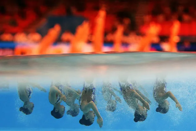 Team Hong Kong compete in the World Swimming Championships in Gwangju, South Korea. (Photo by Stefan WermuthReuters)