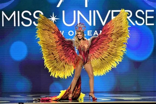 Miss Colombia, Maria Fernanda Aristizabal walks onstage during The 71st Miss Universe Competition National Costume Show at New Orleans Morial Convention Center on January 11, 2023 in New Orleans, Louisiana. (Photo by Josh Brasted/Getty Images)