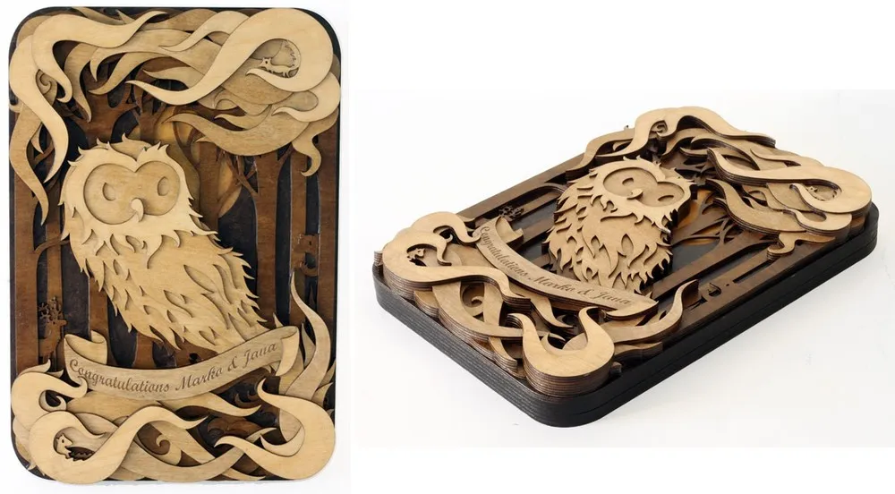 Multi-Layered Wood Artworks By Martin Tomsky