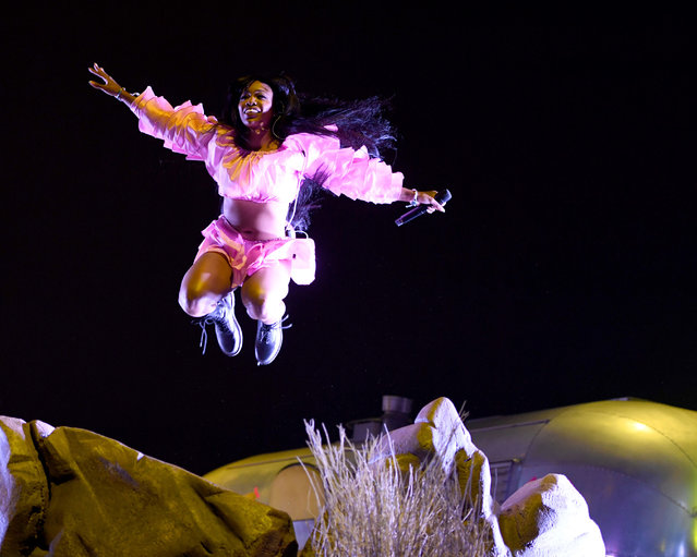 SZA performs onstage during the 2018 Coachella Valley Music And Arts Festival at the Empire Polo Field on April 13, 2018 in Indio, California. (Photo by Larry Busacca/Getty Images for Coachella)