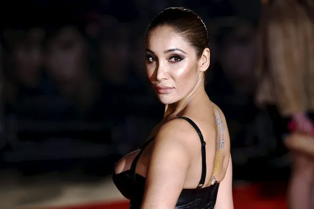 Actress Sofia Hayat poses she arrives for the UK premiere of "The Danish Girl" at Leicester Square in London, Britain, December 8, 2015. (Photo by Luke MacGregor/Reuters)