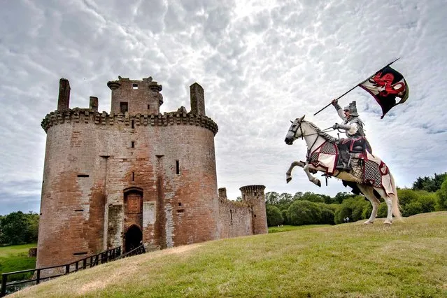The medieval Caerlaverock Castle in Dumfries, Scotland will be filled with galloping horses and mighty knights this weekend, July 28, 2018 with the return of Spectacular Jousting. (Photo by Donald MacLeod/The Times)