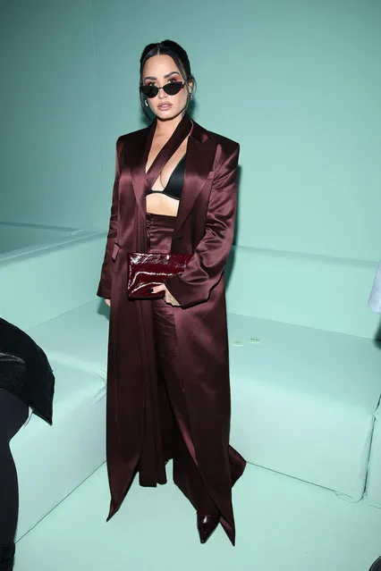 American singer and songwriter Demi Lovato attends the Boss fashion show during the Milan Fashion Week Womenswear Spring/Summer 2024 on September 22, 2023 in Milan, Italy. (Photo by Daniele Venturelli/WireImage)