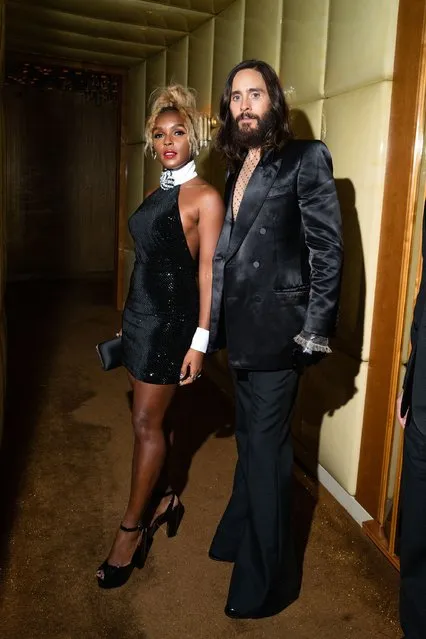 American singer-songwriter Janelle Monáe and American actor Jared Leto pose at Met Gala 2022 afterparty at Boom Boom Room on May 2, 2022 in Manhattan, New York. (Photo by Ben Rosser/BFA.com)
