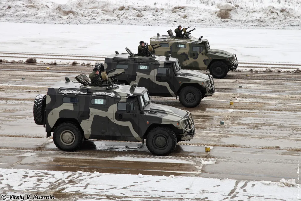 First Rehearsal of 2012 Victory Day Parade in Alabino Training Ground