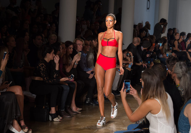 The Chromat 2016 Spring collection is modeled during Fashion Week, Friday, September 11, 2015, in New York. (Photo by Bryan R. Smith/AP Photo)
