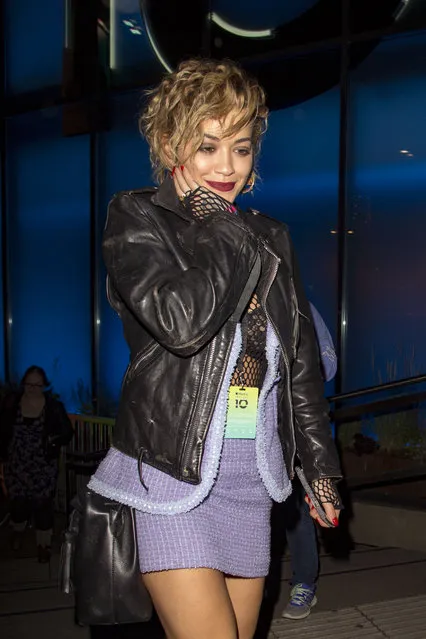 Rita Ora at the Roundhouse for the Apple Music Britney Spears Concert on September 27, 2016 in London, England. (Photo by Splash News and Pictures)