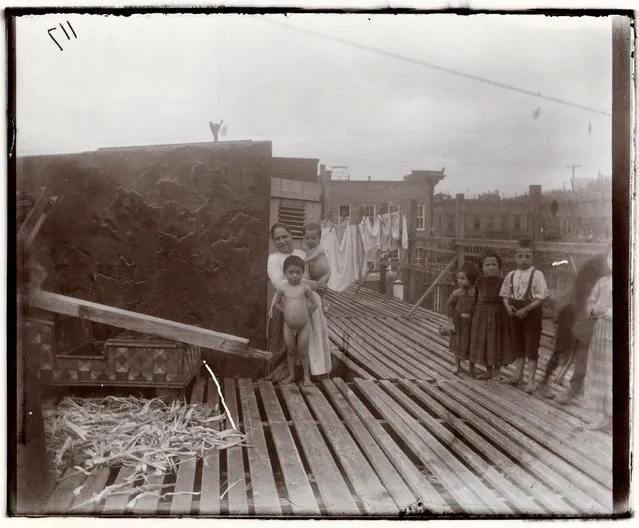 Scene on the Mott Street Barracks, c 1890. (Photo by Jacob A. Riis/Museum of the City of New York, Gift of Roger William Riis)