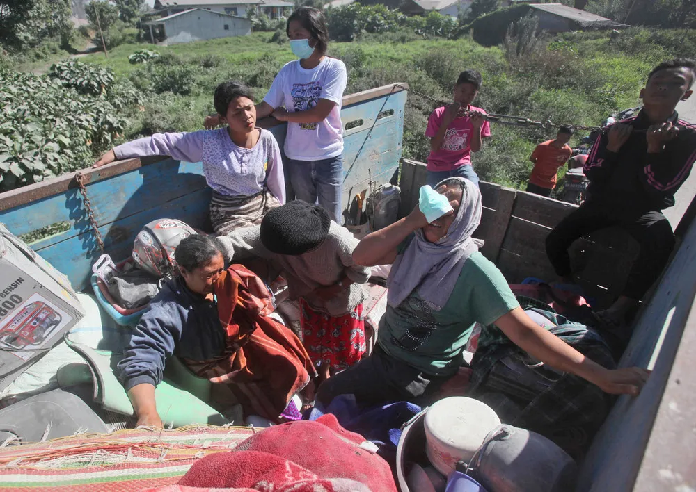 Volcano Erupts in Western Indonesia