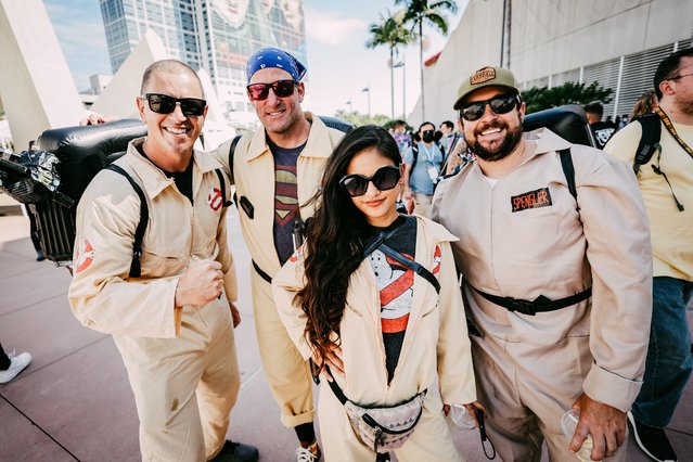 Cosplayers dressed as the Ghostbusters attend 2022 Comic-Con International: San Diego on July 22, 2022 in San Diego, California. (Photo by Matt Winkelmeyer/Getty Images/AFP Photo)