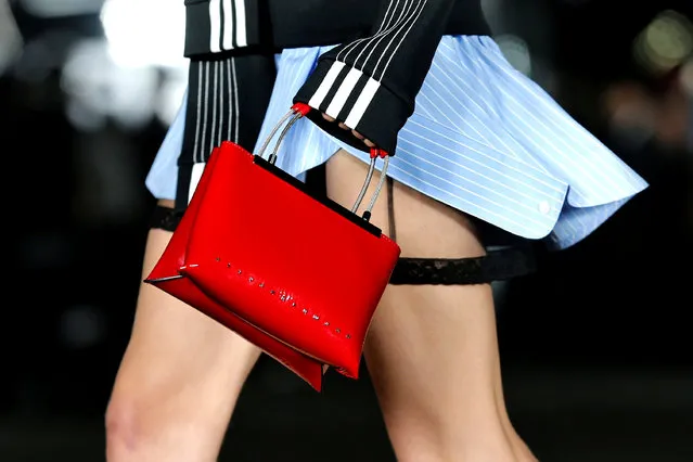 Model presents creations from the Alexander Wang Spring/Summer 2018 collection in New York, U.S., September 10, 2017. (Photo by Joe Penney/Reuters)