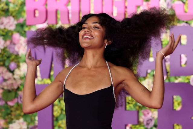 English neo soul singer Olivia Dean attends the world premiere of the film “Bridget Jones: Mad About the Boy” at Leicester Square in London, Britain, on January 29, 2025. (Photo by Isabel Infantes/Reuters)