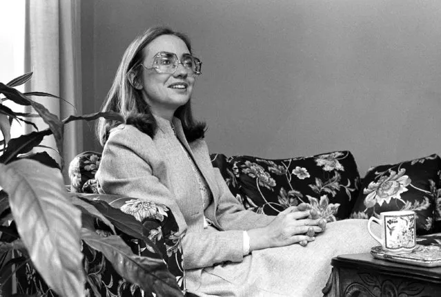 Former first lady of Arkansas Hillary Rodham Clinton is shown during an interview in Little Rock, Ark., January 10, 1983. She will once again be the first lady of Arkansas when her husband, Governor-elect Bill Clinton, is inaugurated tomorrow. Governor-elect Clinton defeated Republican Governor Frank D. White in the November 1982 gubernatorial election. (Photo by Susan Adkisson/AP Photo)