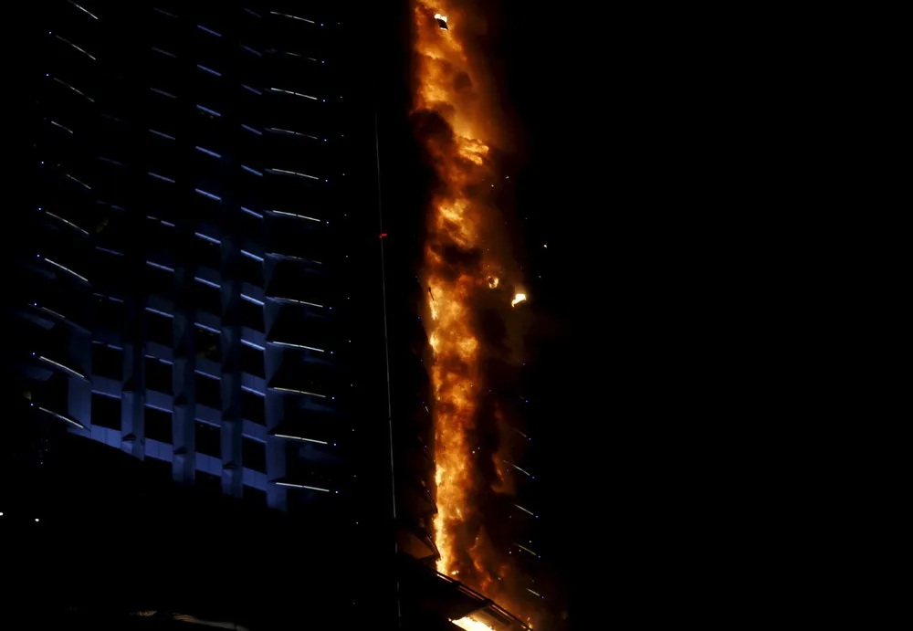 Hotel Fire in Dubai