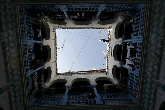 The sky is seen from the courtyard of a moorish house in the old city of Algiers Al Casbah, Algeria December 9, 2015. (Photo by Zohra Bensemra/Reuters)