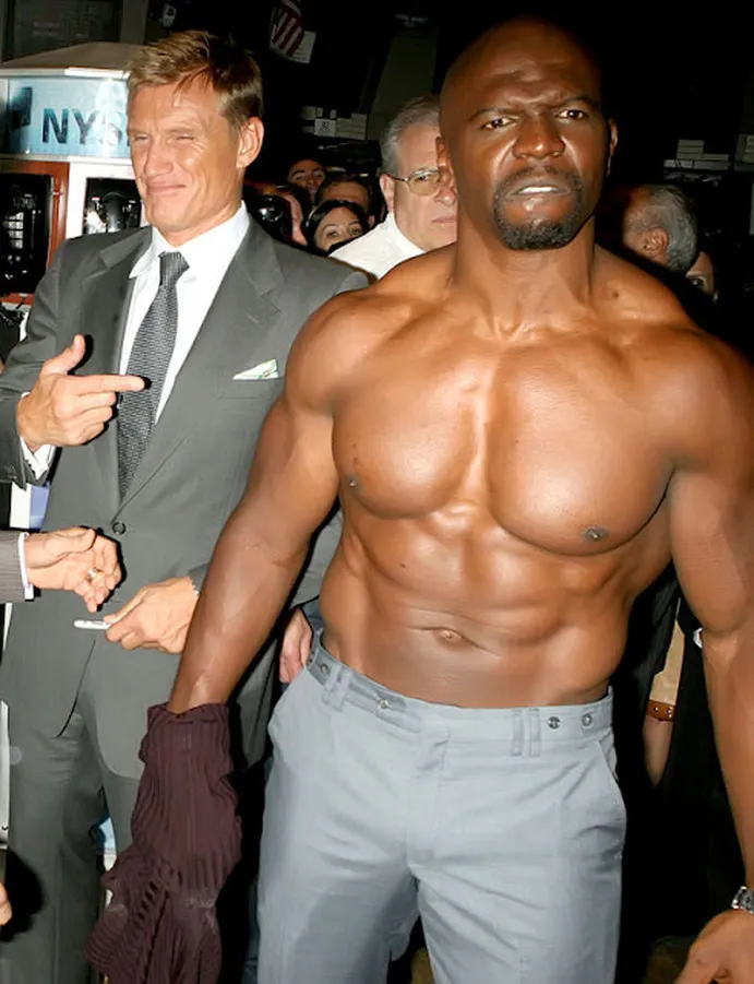 Terry Crews Rips off his Shirt for New York Stock Exchange
