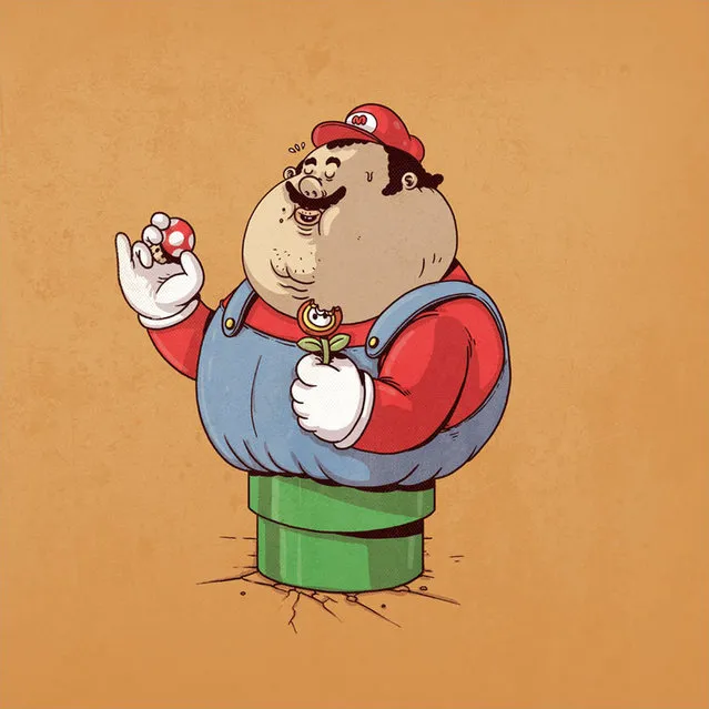 Fat Pop Culture Characters By Alex Solis