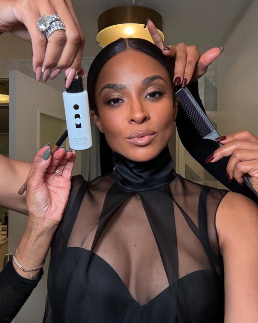 American singer-songwriter and dancer Ciara in the first decade of February 2025 gets all glammed up the Grammys. (Photo by ciara/Instagram)