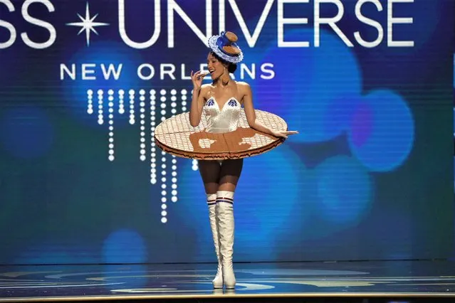 Miss Netherlands, Ona Moody walks onstage during The 71st Miss Universe Competition National Costume Show at New Orleans Morial Convention Center on January 11, 2023 in New Orleans, Louisiana. (Photo by Josh Brasted/Getty Images)