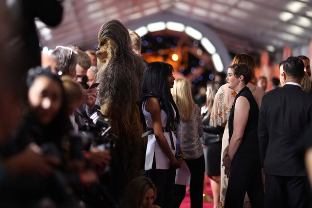 Chewbacca attends the premiere for the movie “Solo: A Star Wars Story” in Los Angeles, California, U.S., May 10, 2018. (Photo by David McNew/Reuters)