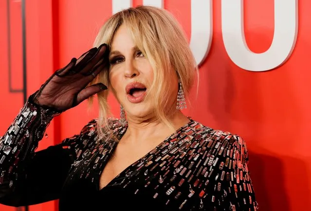 American actress Jennifer Coolidge poses on the red carpet as she arrives for the Time Magazine 100 gala celebrating their list of the 100 Most Influential People in the world in New York City, New York, U.S., April 26, 2023. (Photo by Andrew Kelly/Reuters)