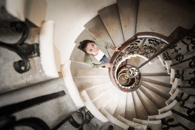 Secret Dome Tours at the Old Royal Naval College, Greenwich in London on March 21, 2024. Visitors experience a rare behind-the-scenes look inside and up at the top of one of Sir Christopher Wrens Domes at this UNESCO site in Greenwich, revealing hidden histories and stunning views across London. (Photo by Guy Corbishley/Alamy Live News)