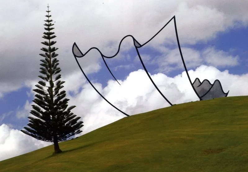 New Zealand Cartoon Kleenex Sculpture by Neil Dawsonby