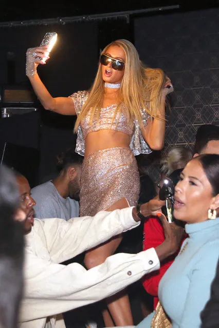 Paris Hilton attends boohoo x All That Glitters Launch Party on November 07, 2019 in Los Angeles, California. (Photo by Dana Pleasant/Getty Images for boohoo.com)