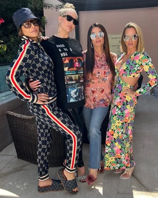 American actress LIsa Rinna and her “Real Housewives” co-stars show off some striking looks in the second half of April 2022. (Photo by lisarinna/Instagram)