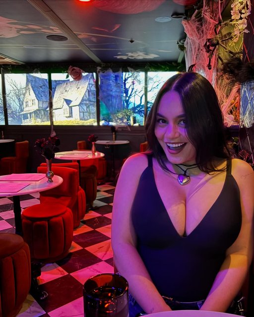 American actress and singer Vanessa Hudgens has a “lil spooky date night” in the first decade of October 2024. (Photo by vanessadhudgens/Instagram)