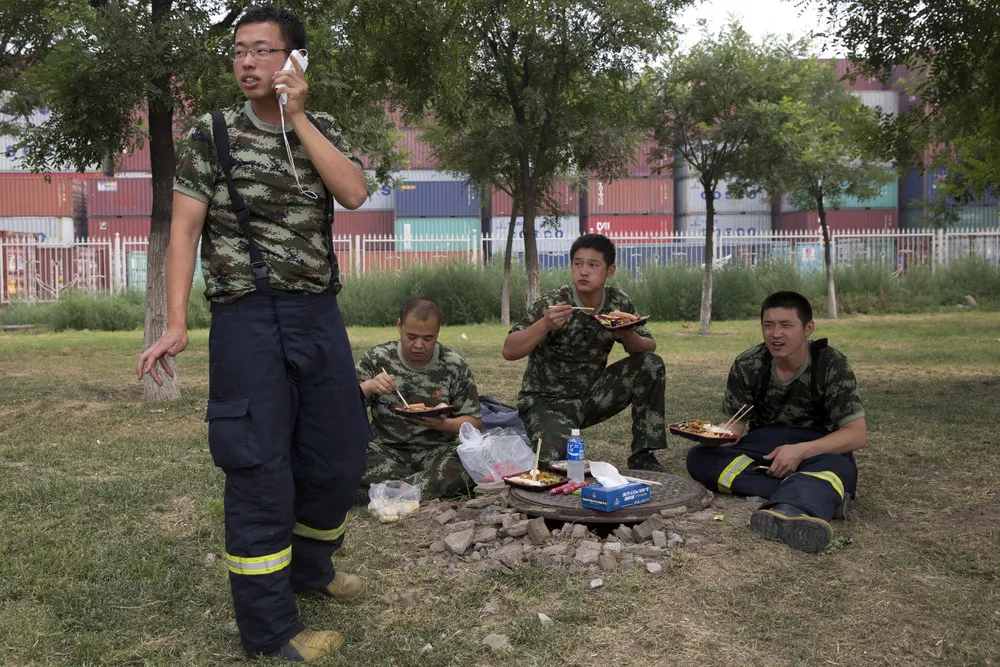 China Blast Zone Blocked over Contamination Fear