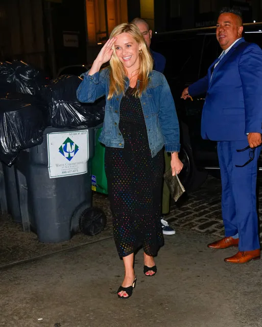 American actress Reese Witherspoon out and about on August 27, 2022 in New York City. (Photo by Gotham/GC Images)